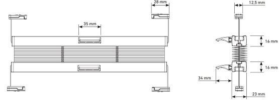 Sección Cortinas Plisadas para Cortina de Cristal